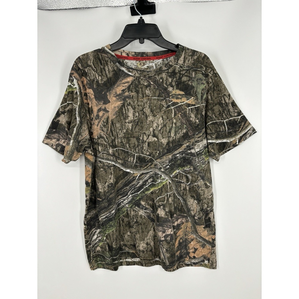 Mossy Oak Scent Control Realtree Camo Camouflage Short Sleeve Tee Mens‎ Large